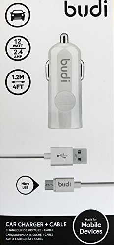 Budi Micro USB Car Charger M8J186M
