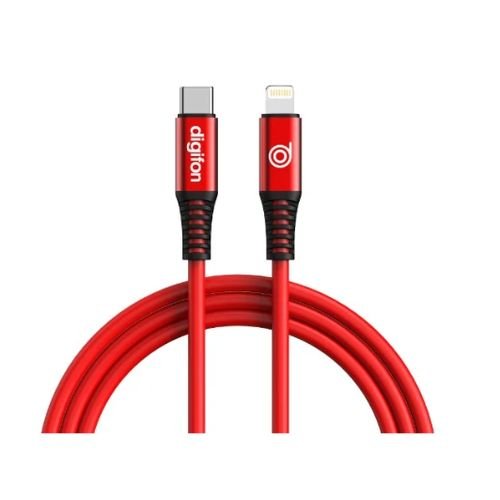 DIGIFONE CHEETAH USB C TO C 2M CABLE RED