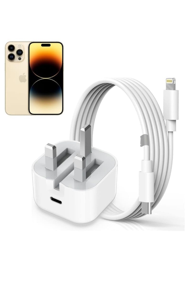 IPHONE 14 PRO MAX 25W USB-C POWER ADAPTER USB-C TO LIGHTNING CABLE