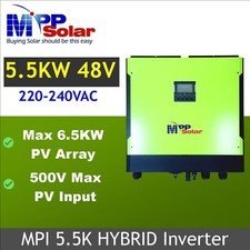 MERCURY 5500VA OFF GRID HYBRID SOLAR INV USED