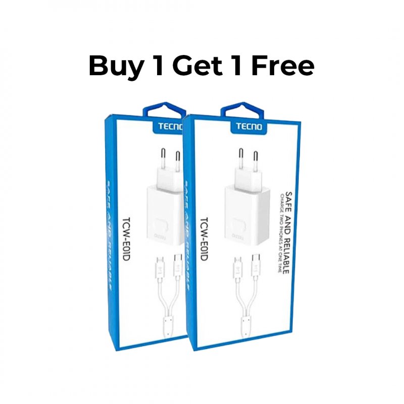 Tecno Charger + Cable TCW-U01S  (ms) 