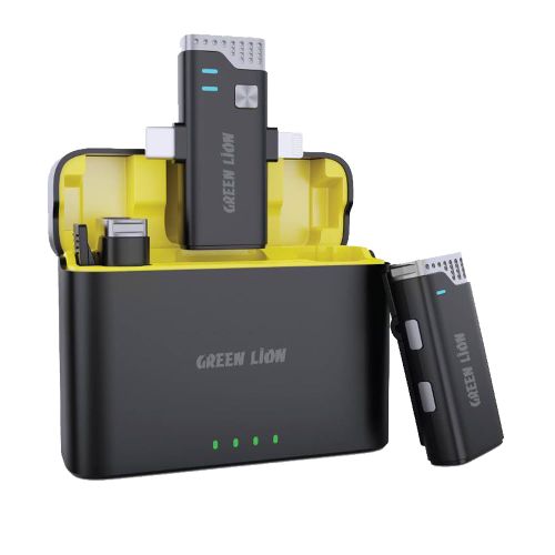 Green Lion 3 IN 1 360 Microphone USB-C Lightning - Black GN3IN1MIC360D