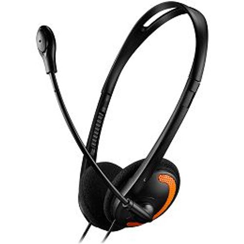 CANYON MULTIMEDIA - HEADSET HSC-1 PC MIC FLAT 1.8M BLACK-ORANGE