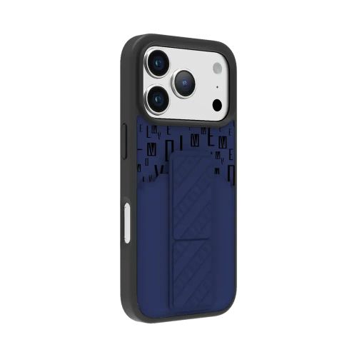 Levelo Cuir Case For iPhone 17 Pro Max - Midnight Blue LVLCUIR17PMMNBL