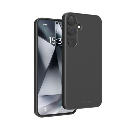 Levelo Iris Liquid Silicone Case For Samsung S25 Ultra - Black LVL-IRIS-25U-BK