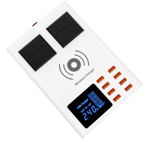 CD-A10W 8 USB PORT WITH WIRELESS CHARGIN