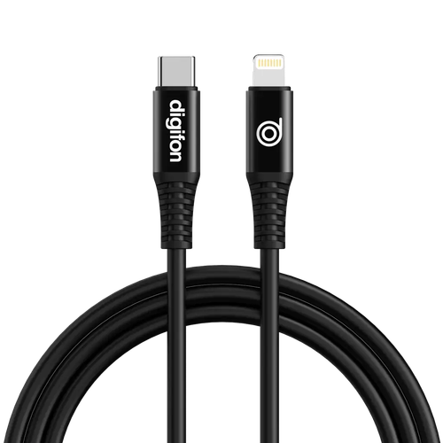 CHEETAH USB C- TO LIGHTNING 2M CABLE BLACK