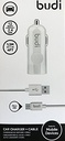 BUDI CAR CHARGER + MICRO USB CABLE M8J070 BLK