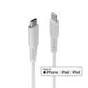 DIGIFONE CHEETAH USB C- TO LIGHTNING 2M CABLE WHITE