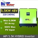 MERCURY 5500VA OFF GRID HYBRID SOLAR INV USED