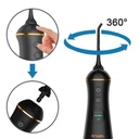 Porodo Lifestyle 1000mAh IPX7 Electric Toothbrush with Manual Mode 110ml Water Tank Type-C - Black PD-LFST139-BK