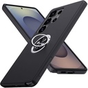 Levelo Via Matte With Ring Stand Case For Samsung S25 Plus - Black LVL-VIA-25P-BK