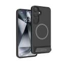 Levelo Matteo With Bottom Stand Grip Case For Samsung S25 Plus - Black LVL-MATTEO-25P-BK