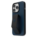 Levelo Morphix Vallo PU Leather Grip Case For iPhone 17 Pro - Charcoal Storm LVLMRPVLO17PCHST