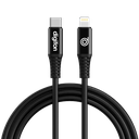 CHEETAH USB C- TO LIGHTNING 2M CABLE BLACK